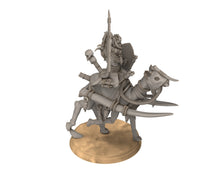 Load image into Gallery viewer, Harad - Jungle Camel riders, far southern tribesmen spear lancer, Berber nomads, Bedouin Arabs Sarazins miniatures for wargame D&amp;D, Lotr...
