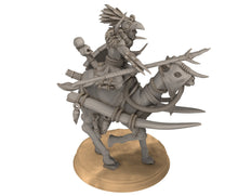 Load image into Gallery viewer, Harad - Jungle Camel riders, far southern tribesmen spear lancer, Berber nomads, Bedouin Arabs Sarazins miniatures for wargame D&amp;D, Lotr...
