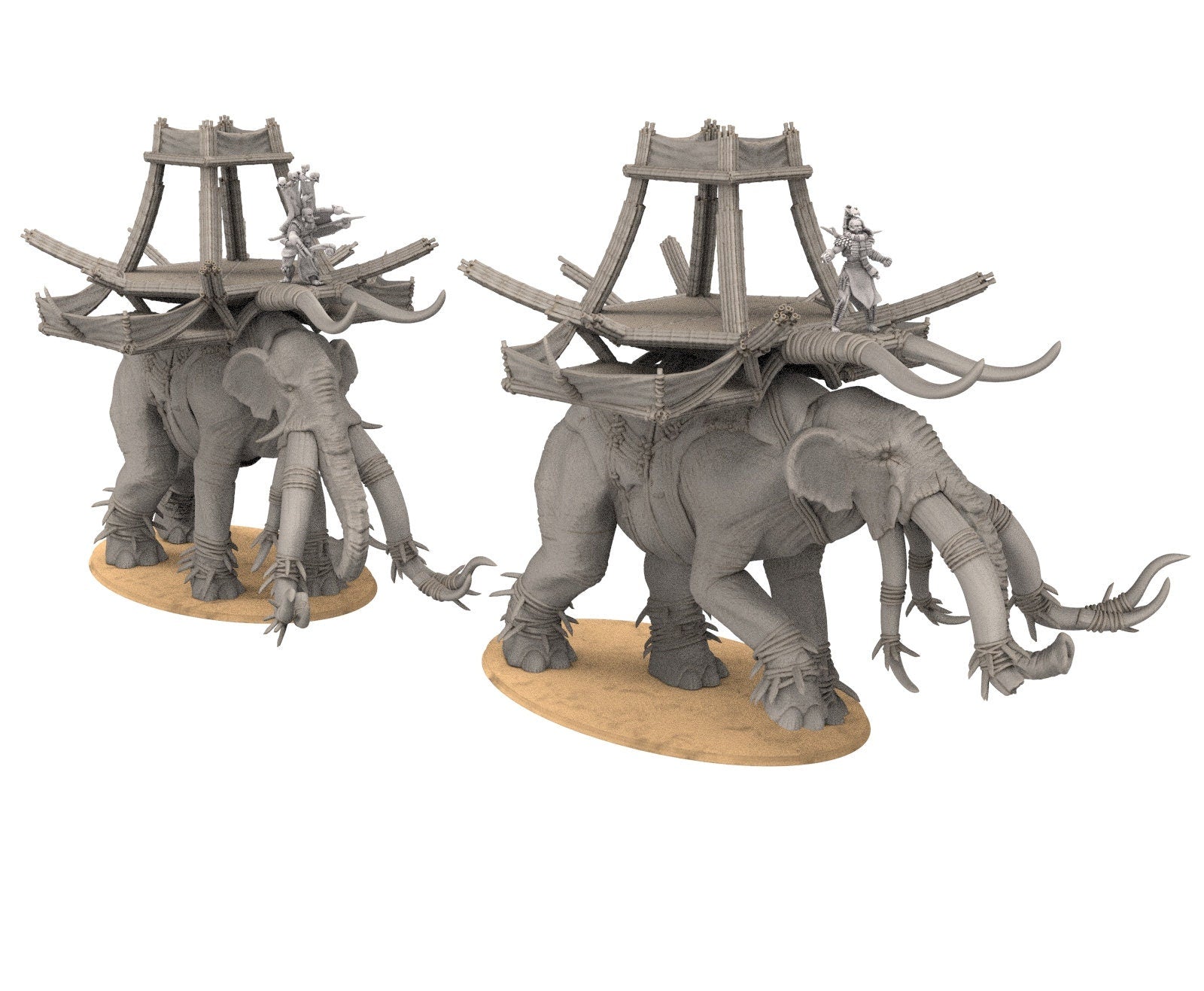 Harad - War elephant Jungle savanna, far southern tribesmen, Berber nomads, Arabs Zulu miniatures for wargame D&D, Lotr...