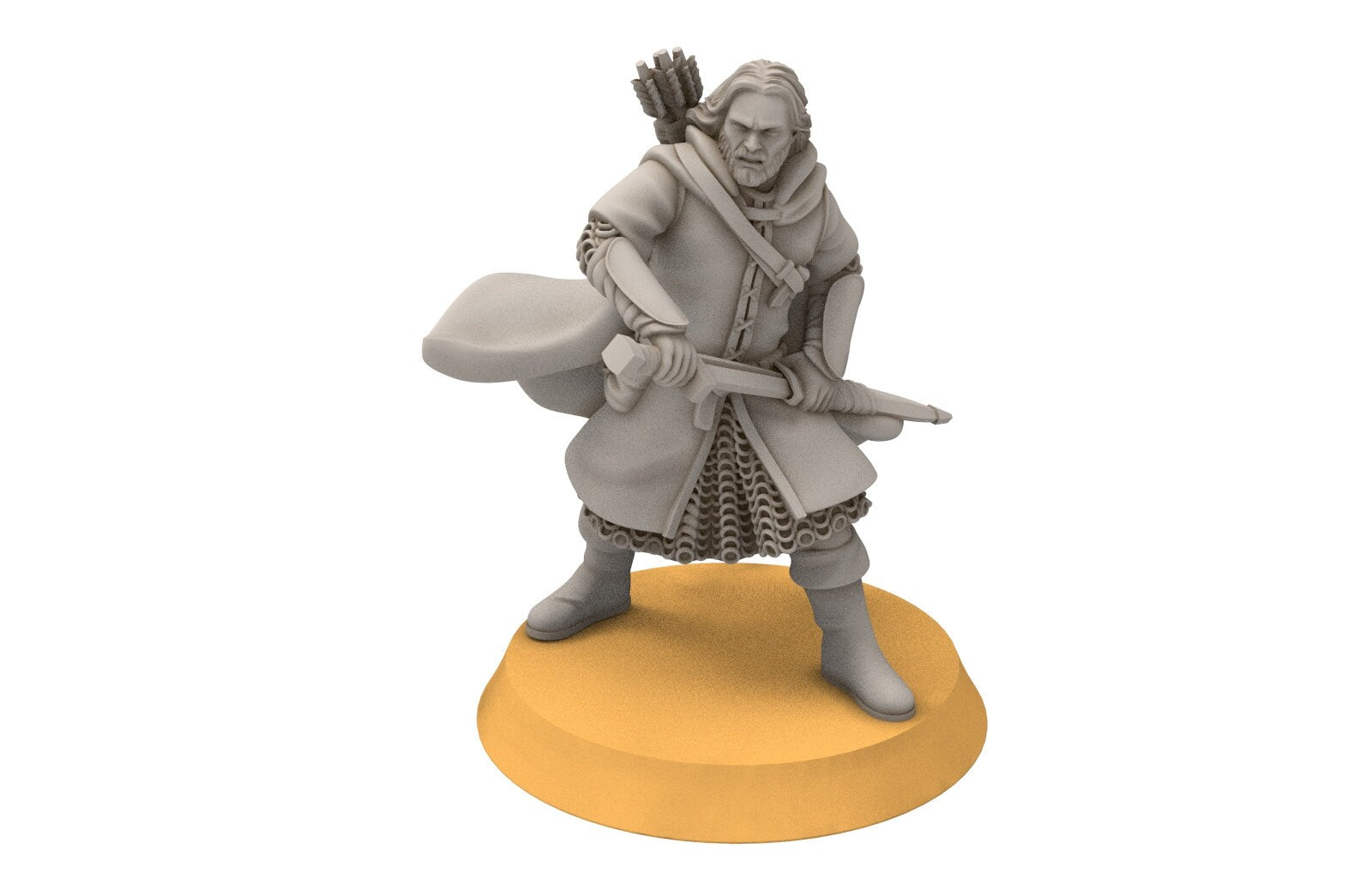 Ornor - Captain of Rangers of the North, Protectors of the Shire, Dune Din, Misty Mountains, Bowmen, miniatures for wargame D&D, Lotr...