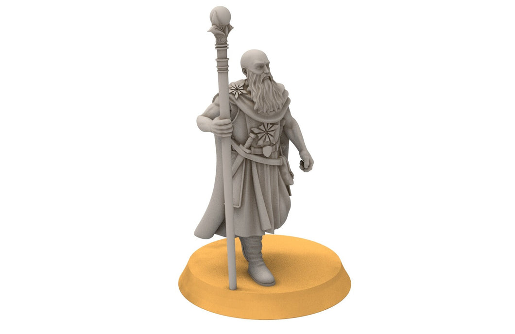 Ornor - King and Mage of the Lost Kingdom of the North,  Dune Din, Misty Mountains, miniatures for wargame D&D, Lotr...