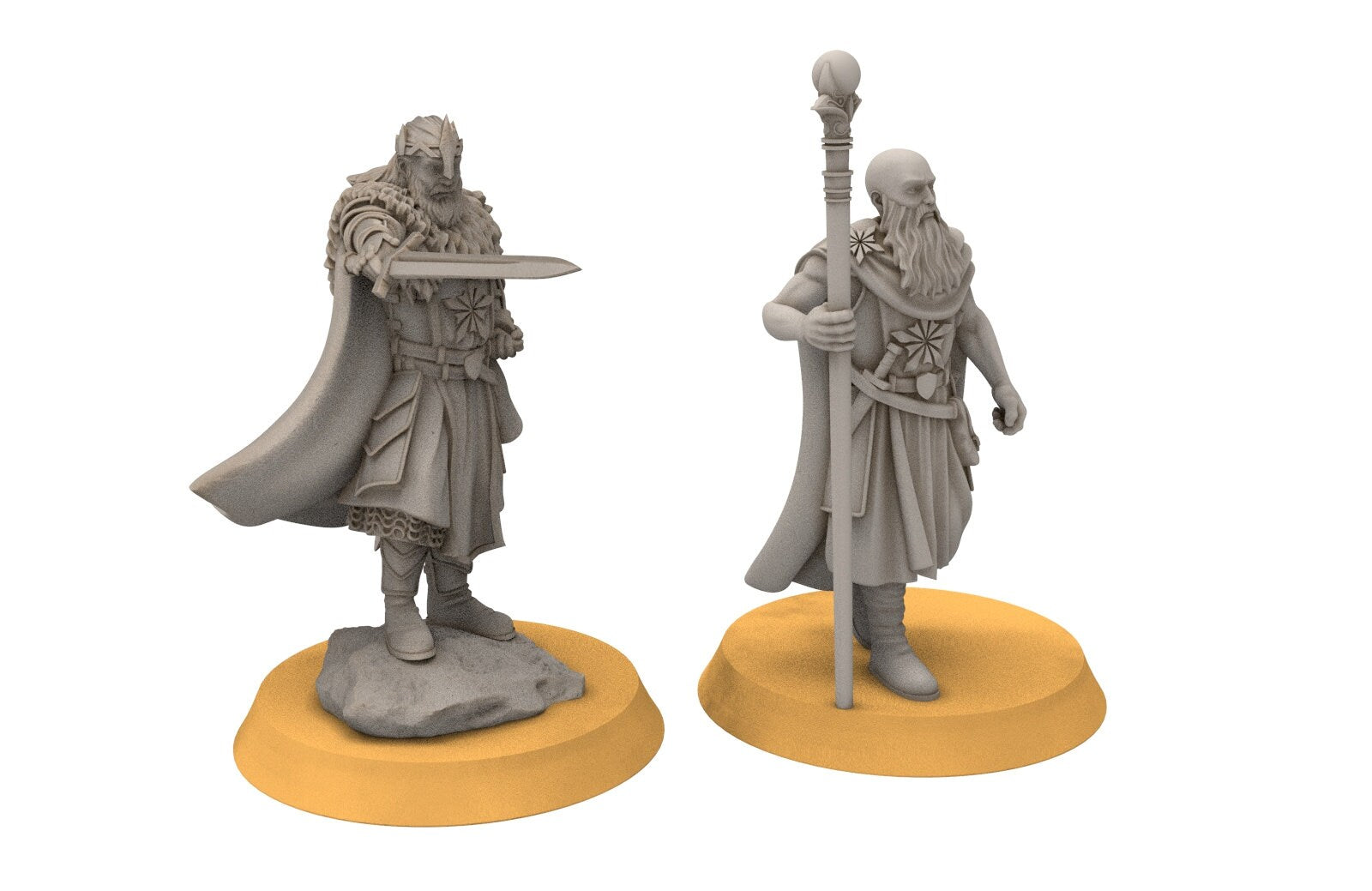 Ornor - King and Mage of the Lost Kingdom of the North,  Dune Din, Misty Mountains, miniatures for wargame D&D, Lotr...