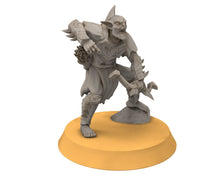 Load image into Gallery viewer, Goblin cave - Goblin warriors with bows, Dwarf mine, Middle rings miniatures pour wargame D&amp;D, SDA...

