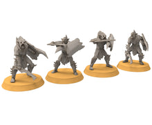 Load image into Gallery viewer, Goblin cave - Goblin warriors with swords, Dwarf mine, Middle rings miniatures pour wargame D&amp;D, SDA...
