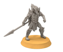 Load image into Gallery viewer, Goblin cave - Goblin elite warriors with black shields, Dwarf mine, Middle rings miniatures pour wargame D&amp;D, SDA...
