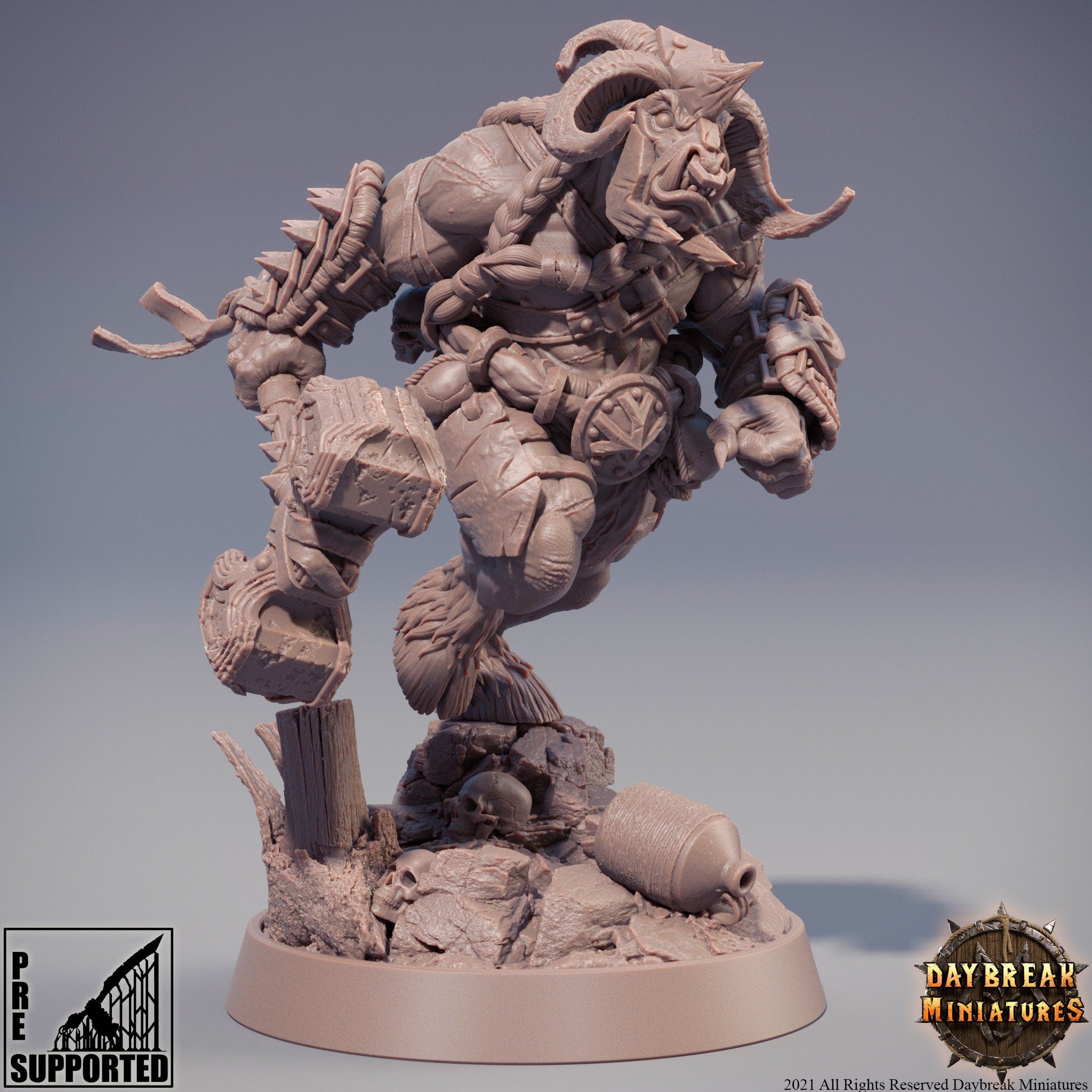 Beastmen - Kraakah, The Rawmen of Haarkanjaka, daybreak miniatures