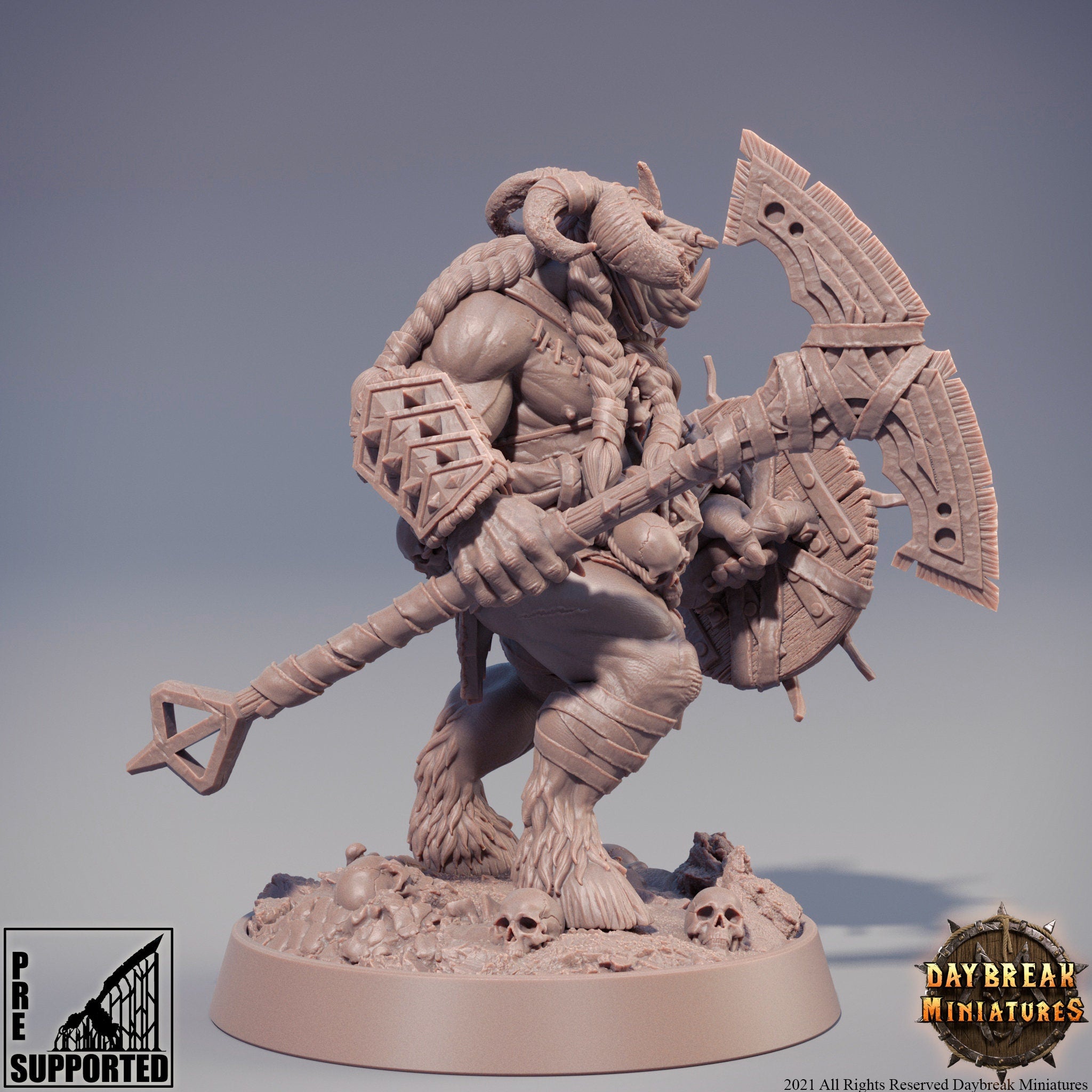 Beastmen - Ookje from Hell, The Rawmen of Haarkanjaka, daybreak miniatures