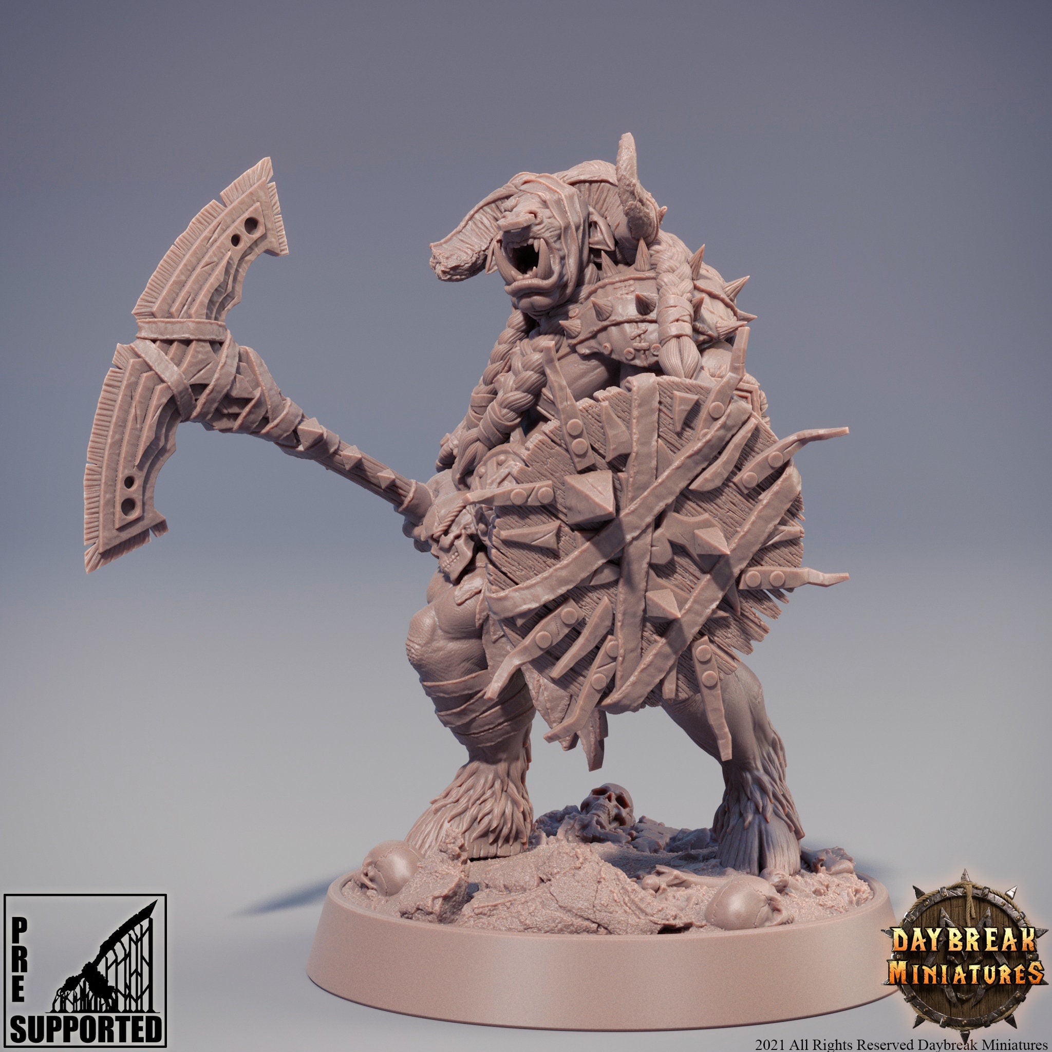 Beastmen - Ookje from Hell, The Rawmen of Haarkanjaka, daybreak miniatures