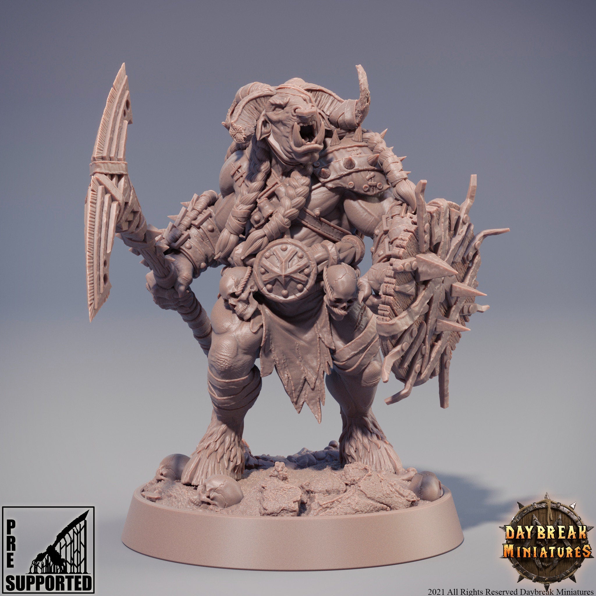 Beastmen - Ookje from Hell, The Rawmen of Haarkanjaka, daybreak miniatures