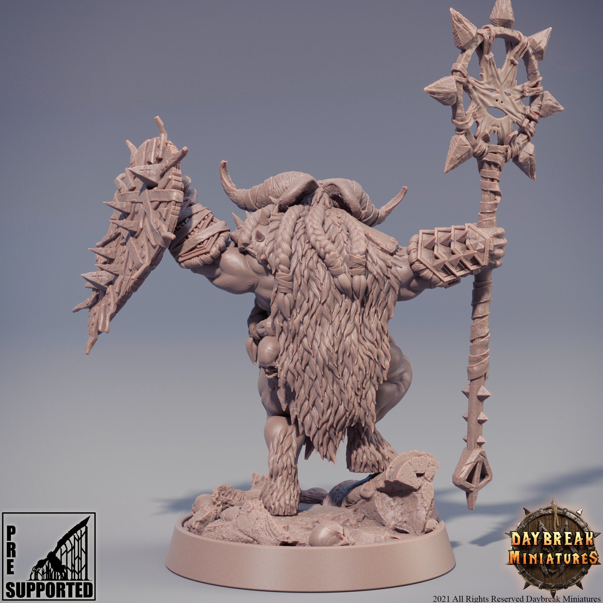 Beastmen - Gnieken the Skinner, The Rawmen of Haarkanjaka, daybreak miniatures