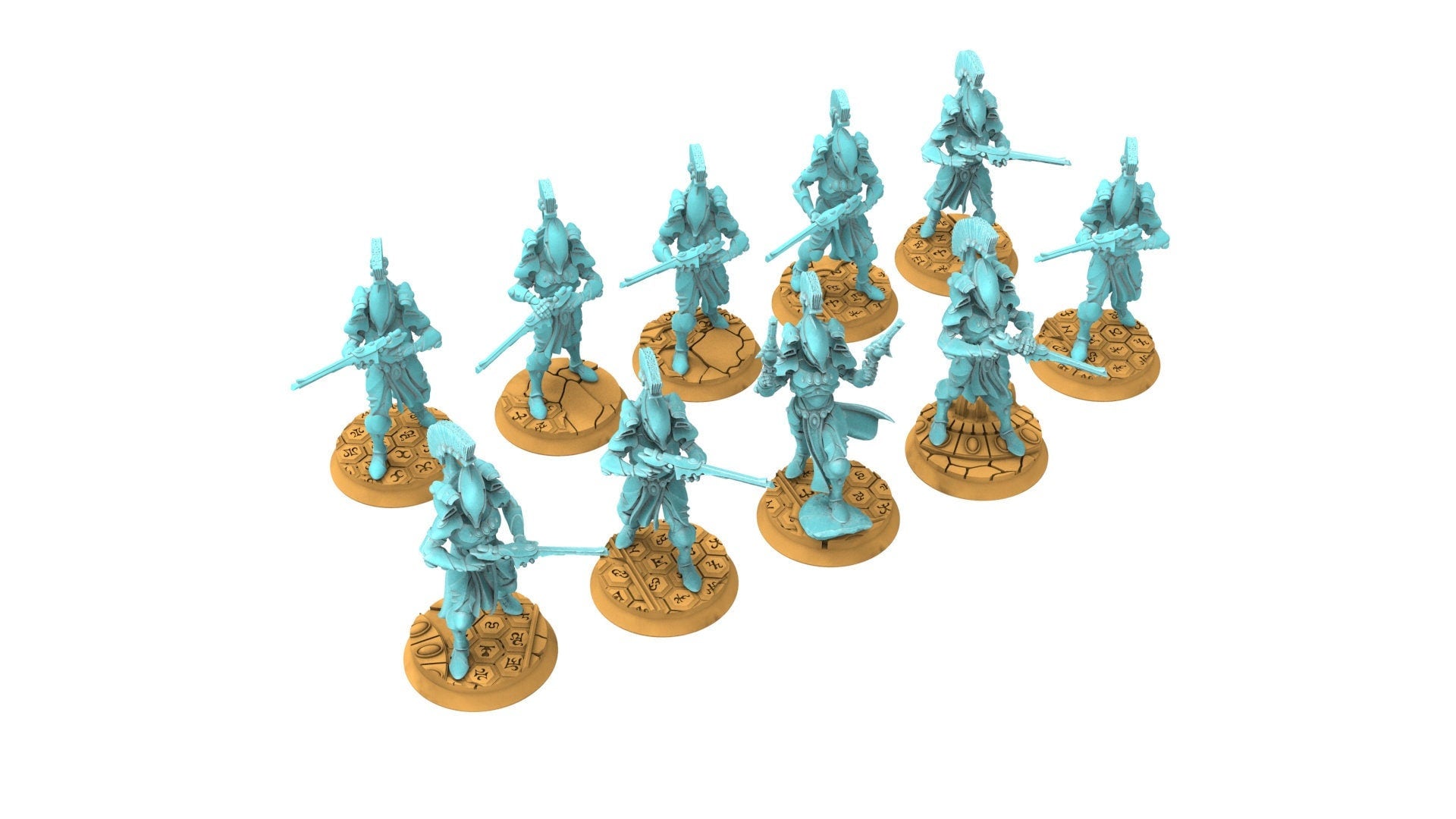 Space Elves - Elite Guard eldar with riffles and pistols