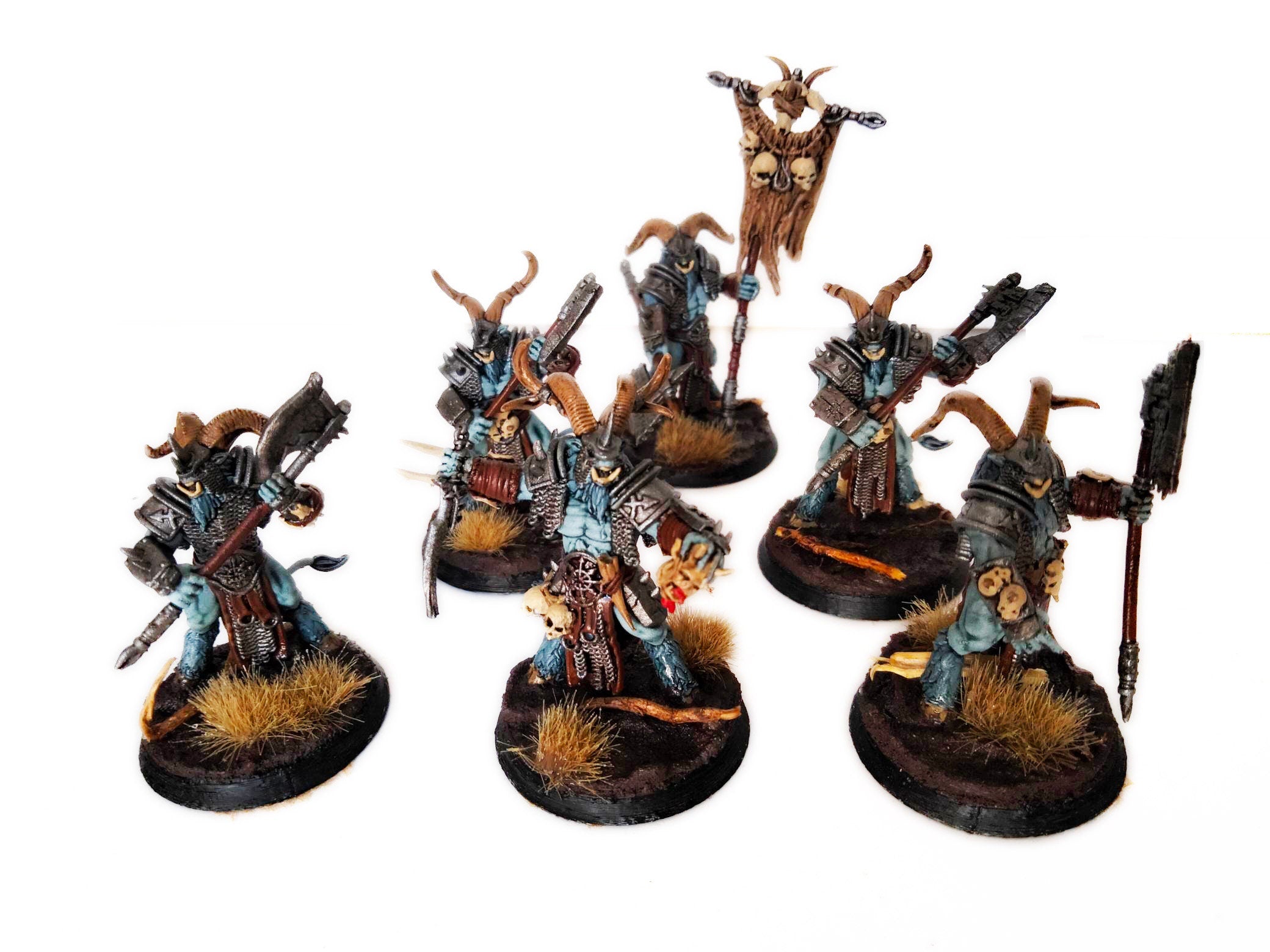 Beastmen - Longhorn Beastmen warriors of Chaos