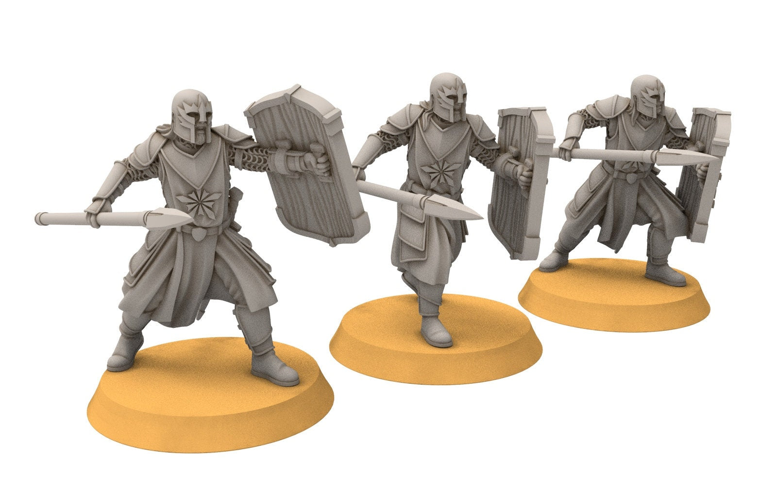 Ornor - spearmen of the Lost Kingdom of the North,  Dune Din, Misty Mountains, miniatures for wargame D&D, Lotr...