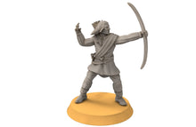 Load image into Gallery viewer, Gandor - Fief levy bowmen, minis for wargame D&amp;D, Lotr...
