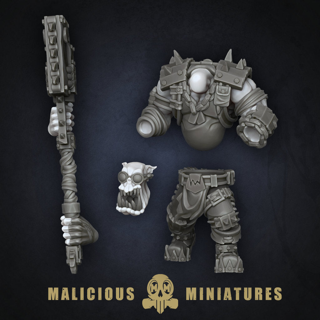 Green Skin - Orc Sergeants with Heavy Weapons Modular Kit