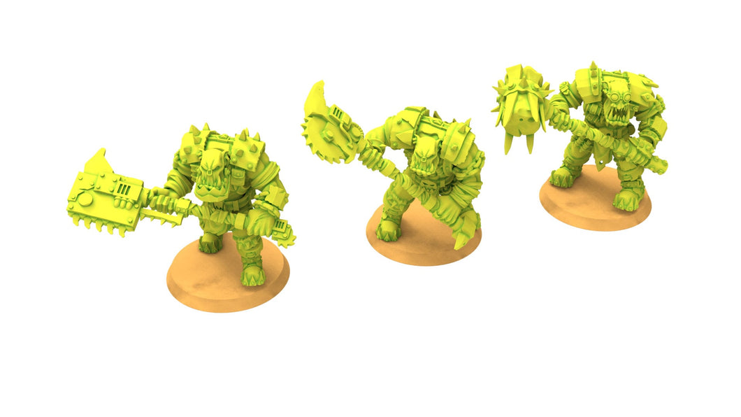 Green Skin - Orc Sergeants with Heavy Weapons Modular Kit
