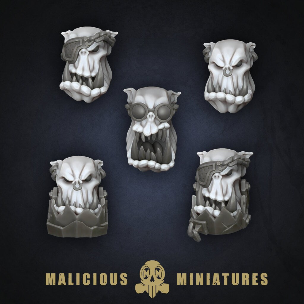 Green Skin - Orc Sergeants with Heavy Weapons Modular Kit