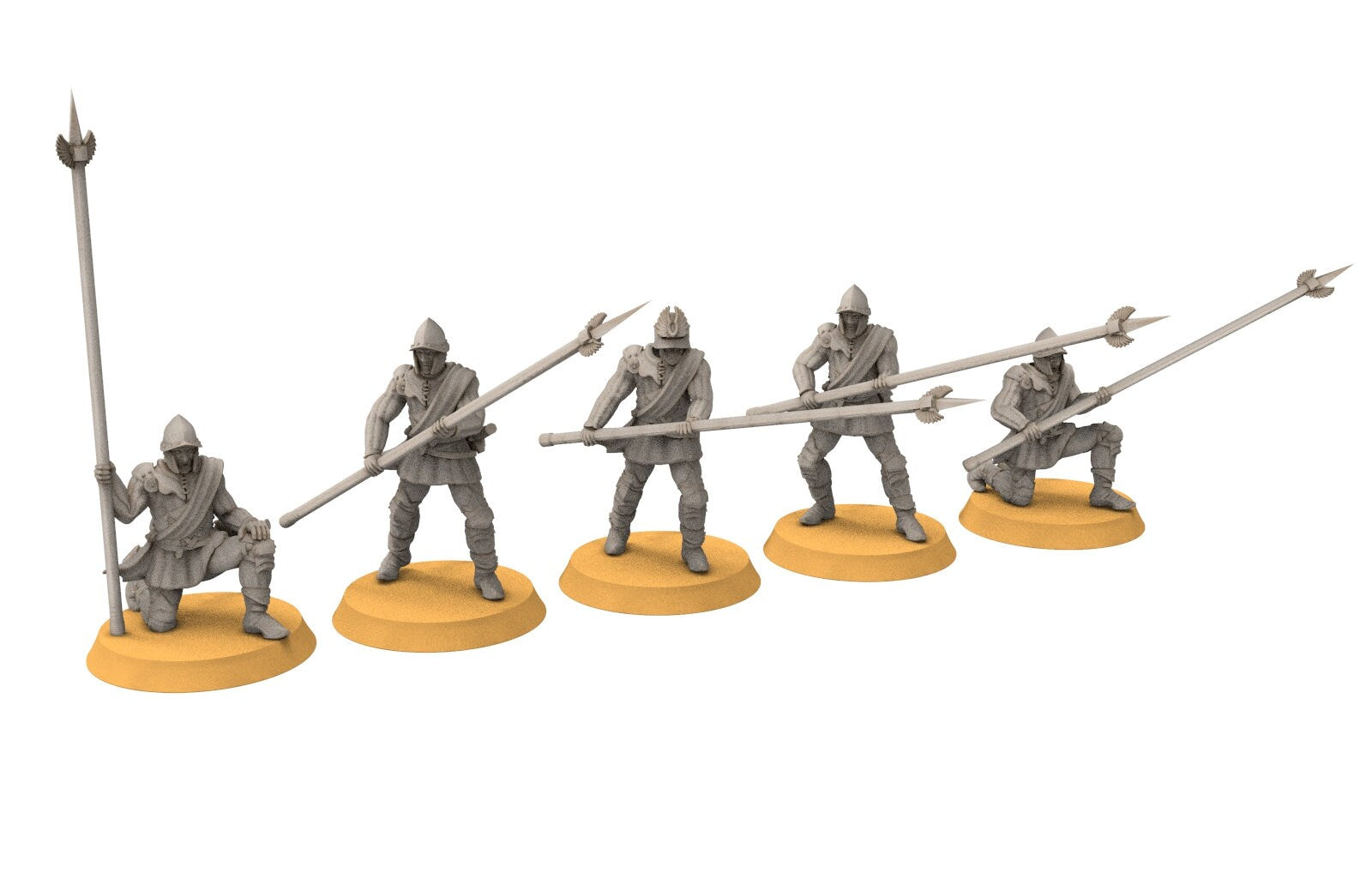 Gandor - Swan Pikeman, minis for wargame D&D, Lotr...