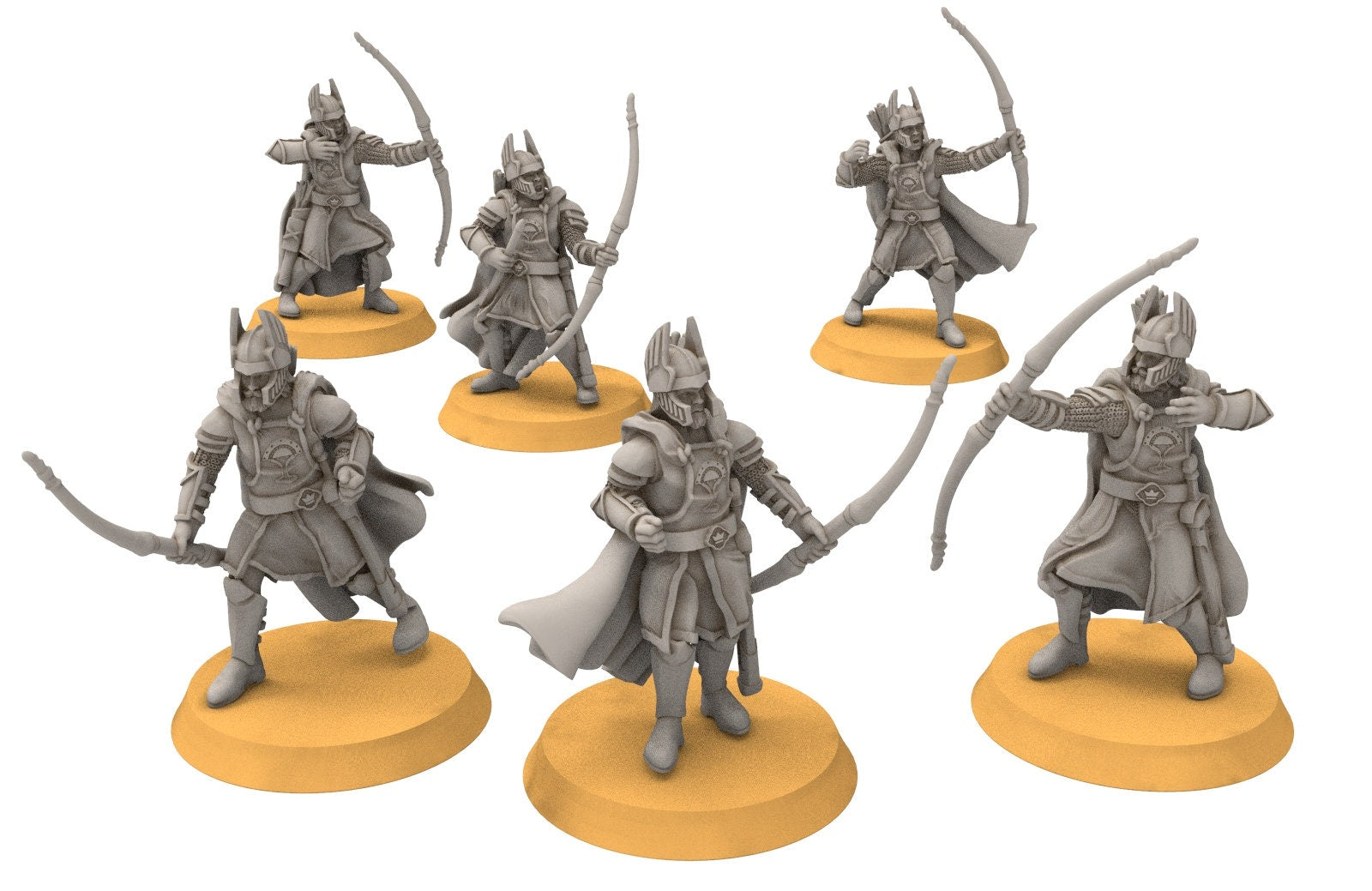 Gandor - Old Bowmen, minis for wargame D&D, SDA...