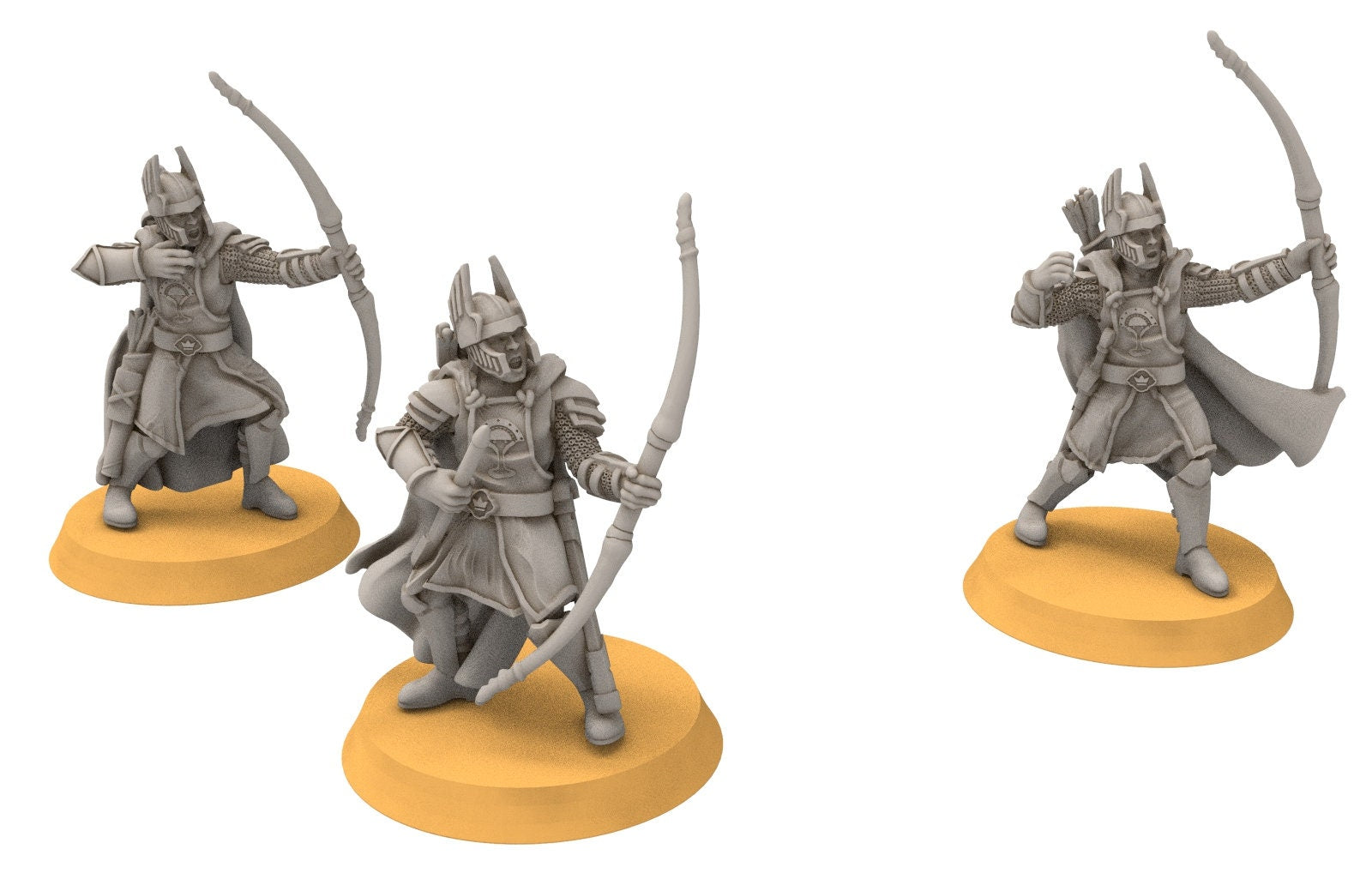 Gandor - Old Bowmen, minis for wargame D&D, SDA...