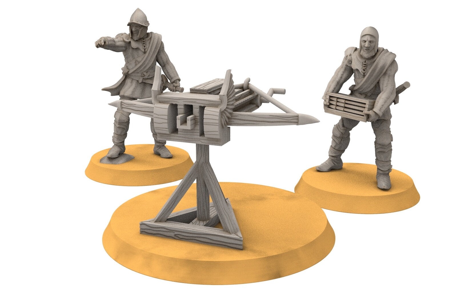 Gandor - Ballista from the fief Land, team of ballista, minis for wargame D&D, SDA...