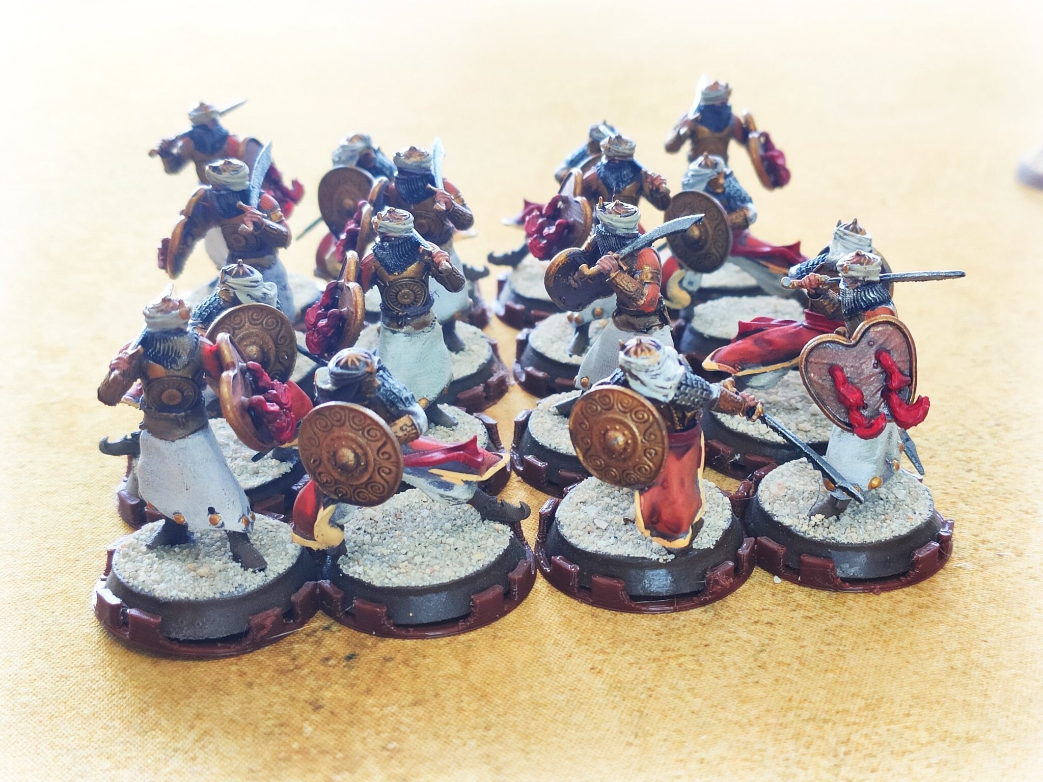 Harad - Desert warriors, Eastern men swordmen, Berber nomads, Harad Bedouin Arabs Sarazins miniatures for wargame D&D, Lotr...