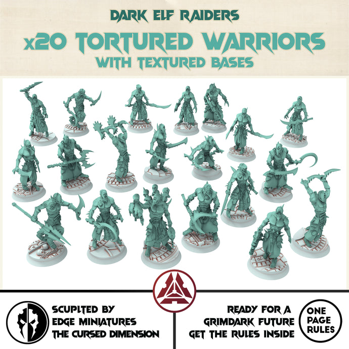 Dark Elf Raiders - x20 Tortured Warriors