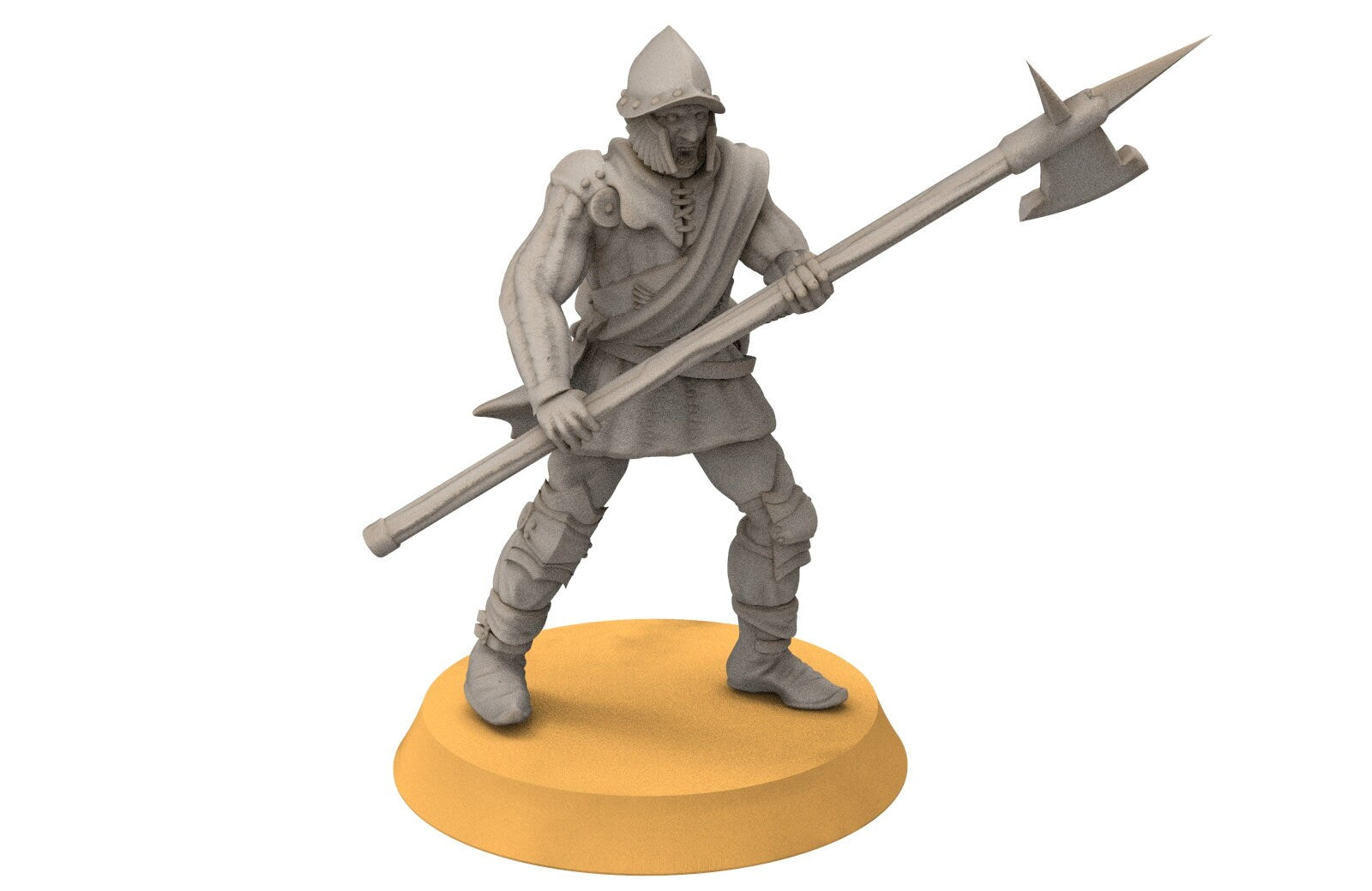 Gandor - Fief levy hallebardiers, minis for wargame D&D, Lotr...