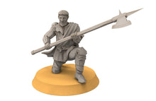 Load image into Gallery viewer, Gandor - Fief levy hallebardiers, minis for wargame D&amp;D, Lotr...
