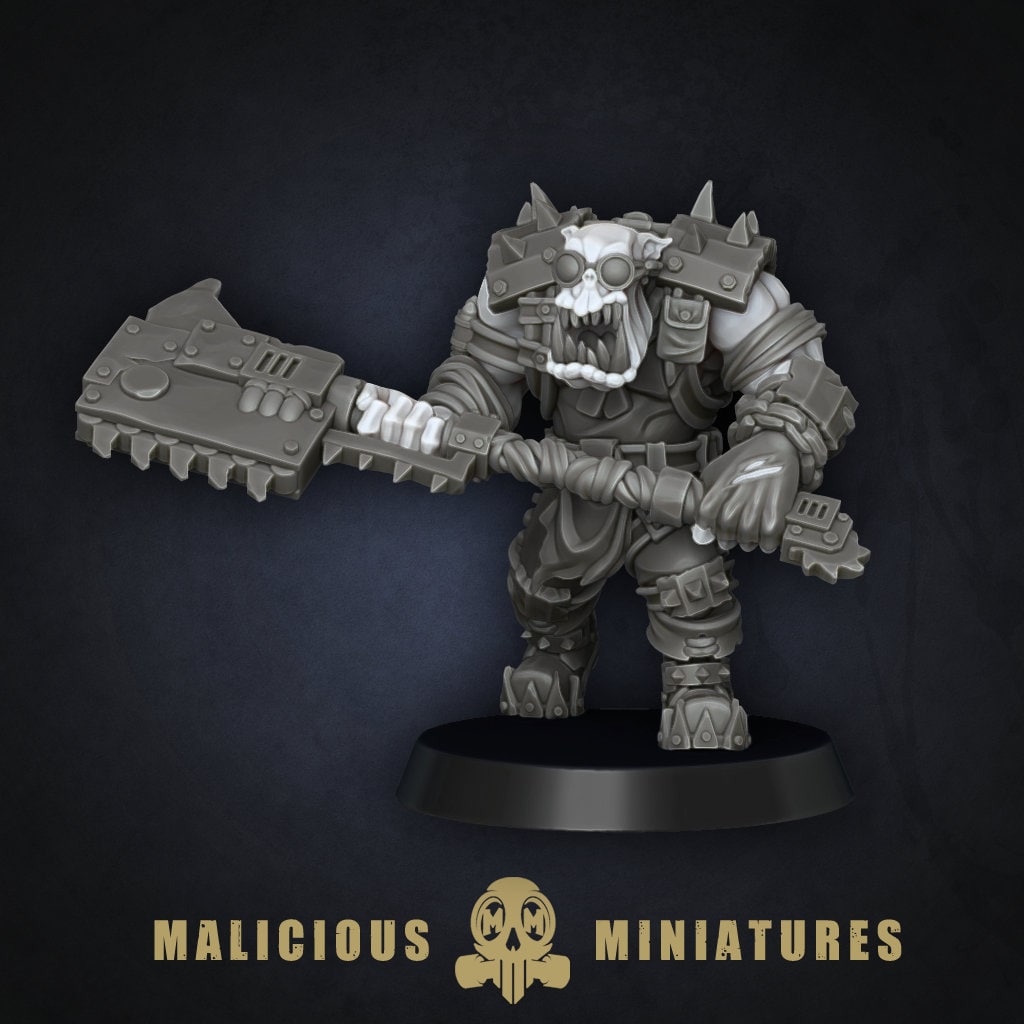 Green Skin - Orc Sergeants with Heavy Weapons Modular Kit