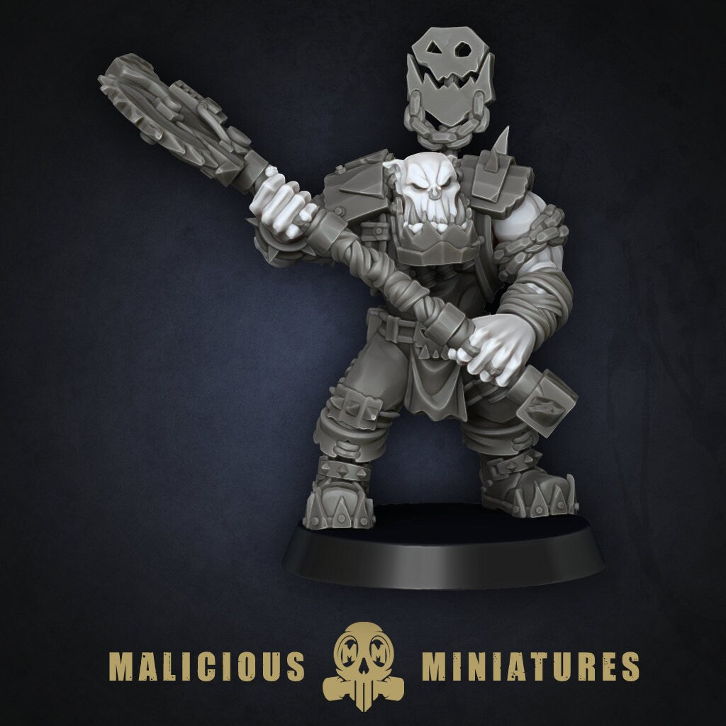 Green Skin - Orc Sergeants with Heavy Weapons Modular Kit