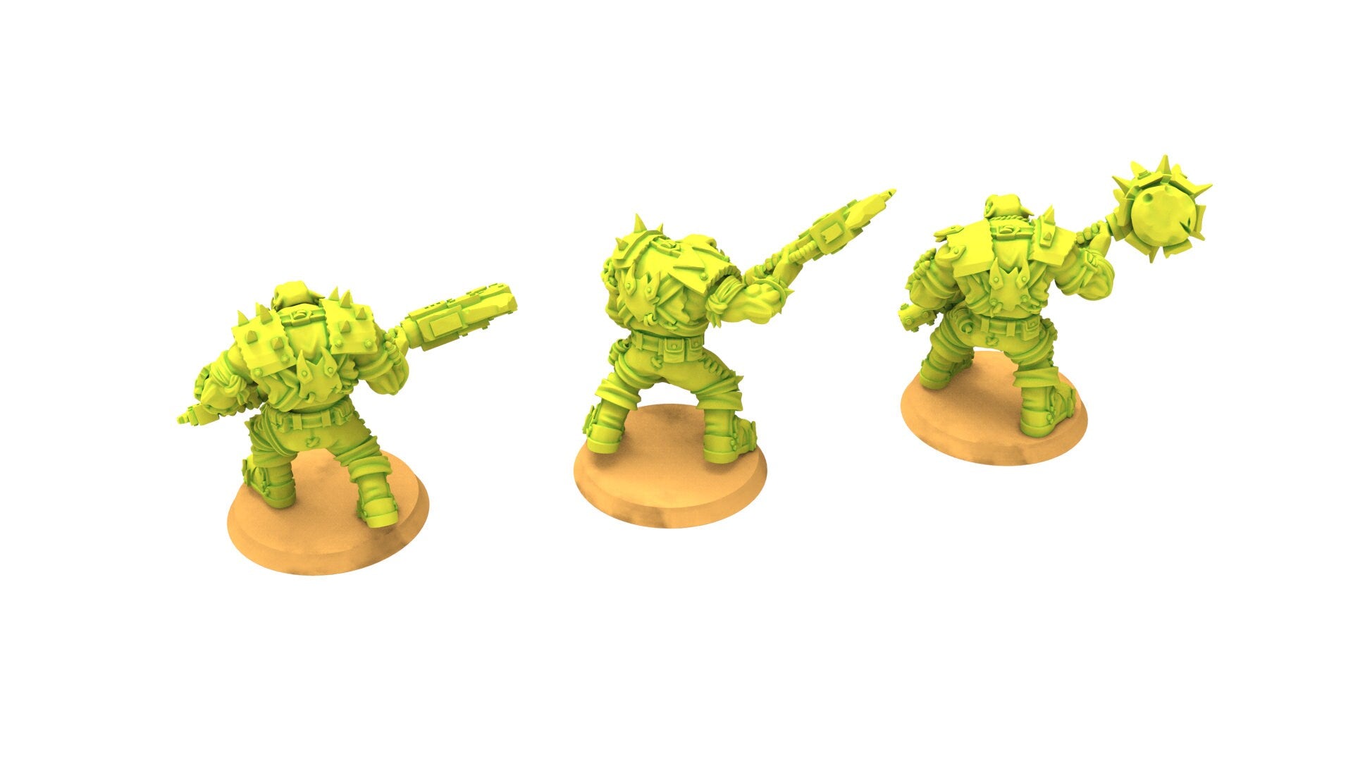 Green Skin - Orc Sergeants with Heavy Weapons Modular Kit