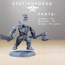 Load image into Gallery viewer, Green Skin - Orkaz Strappaz, post apocalyptic empire, usable for tabletop wargame.
