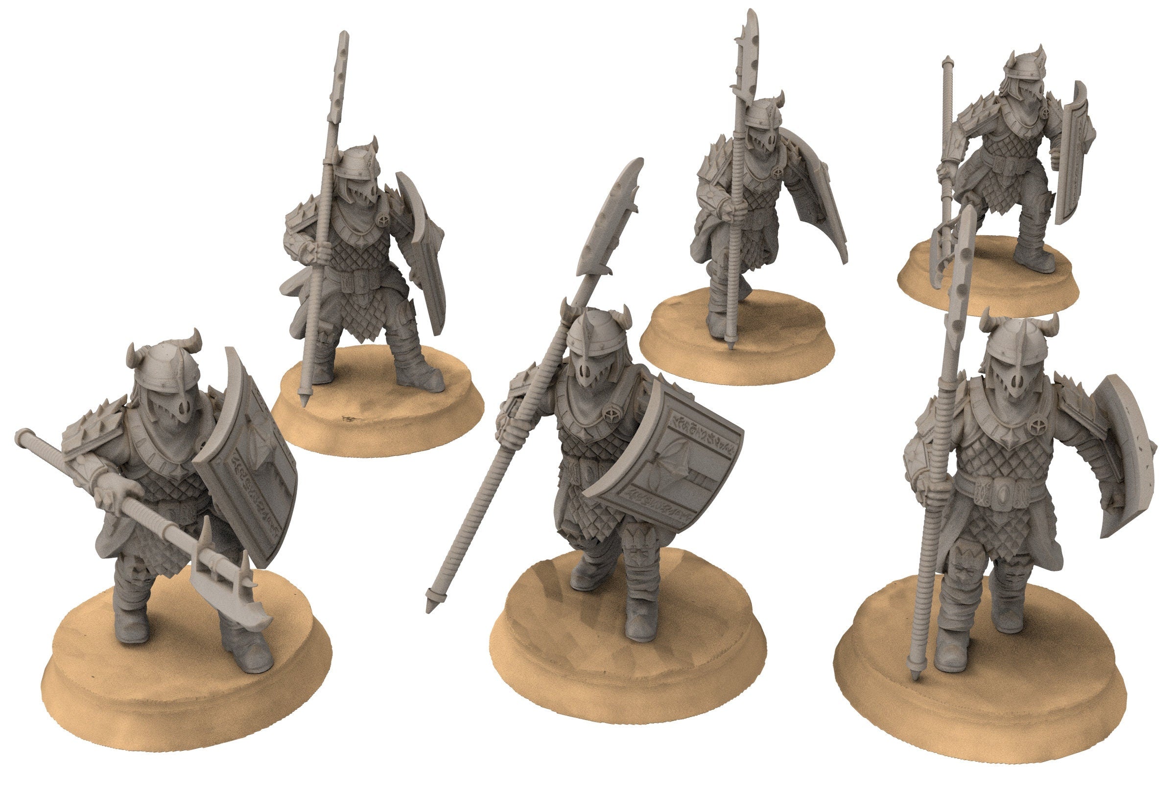 Easterling - Eastern Dragon guard Halberd, fell dark lords humans, Kandahar, Khwarezm, oriental, Rhur, miniatures for wargame D&D, Lotr...