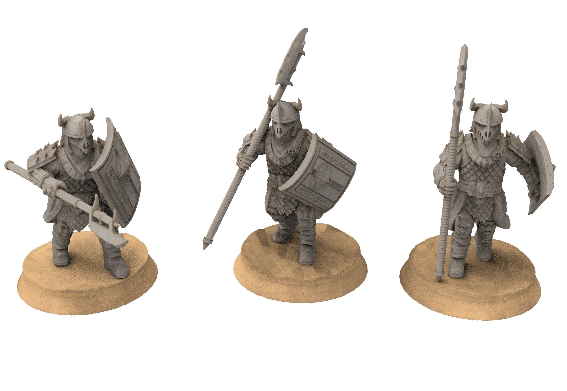 Easterling - Eastern Dragon guard Halberd, fell dark lords humans, Kandahar, Khwarezm, oriental, Rhur, miniatures for wargame D&D, Lotr...