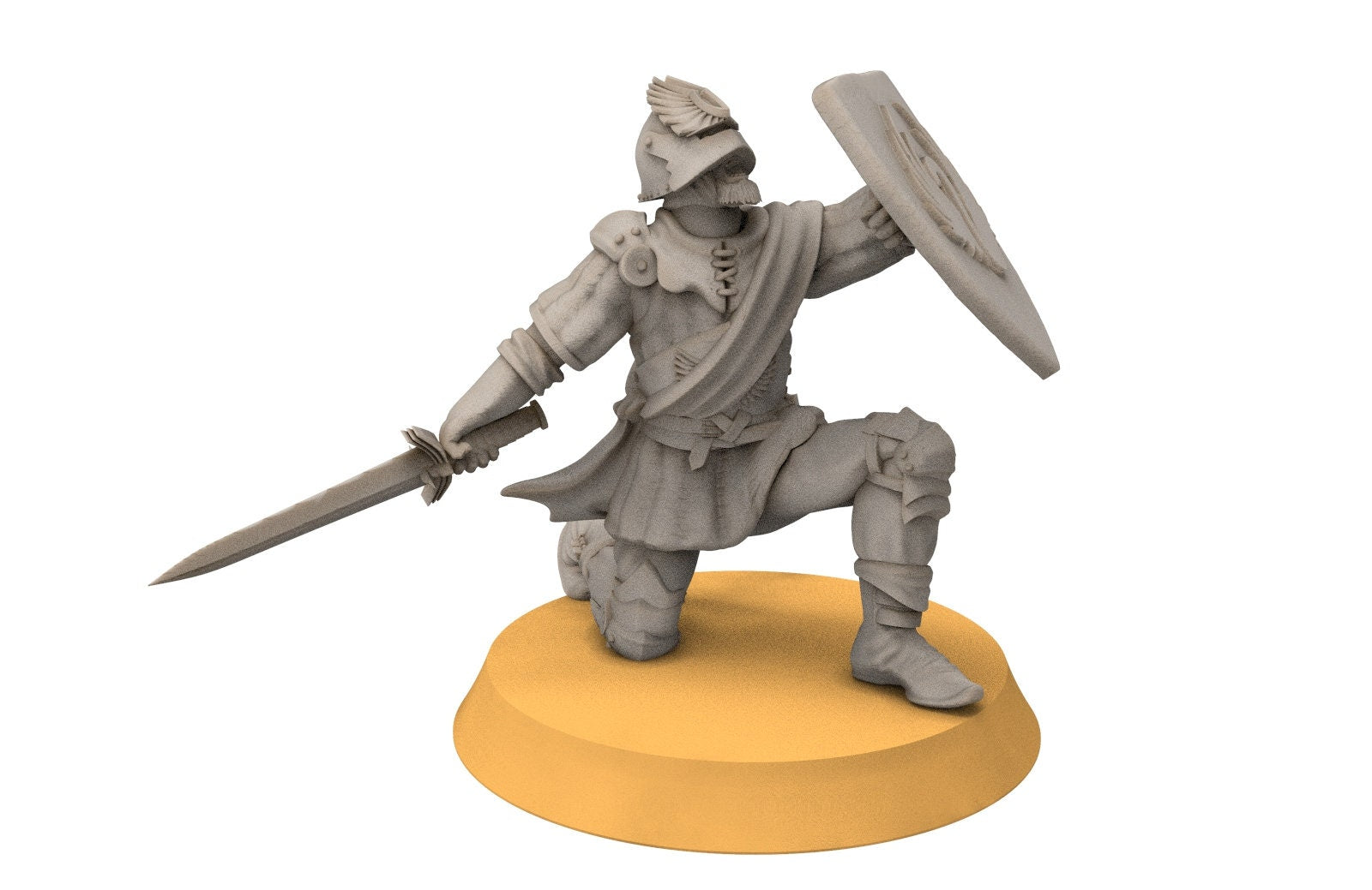 Gandor - Fief levy swordmen, minis for wargame D&D, SDA...