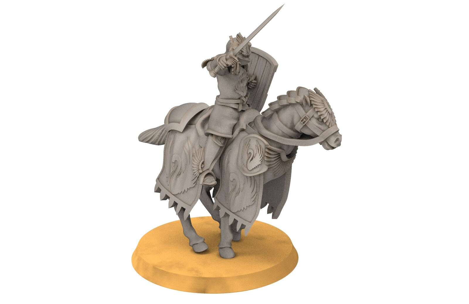 Gandor - Swan Knight, minis for wargame D&D, SDA...