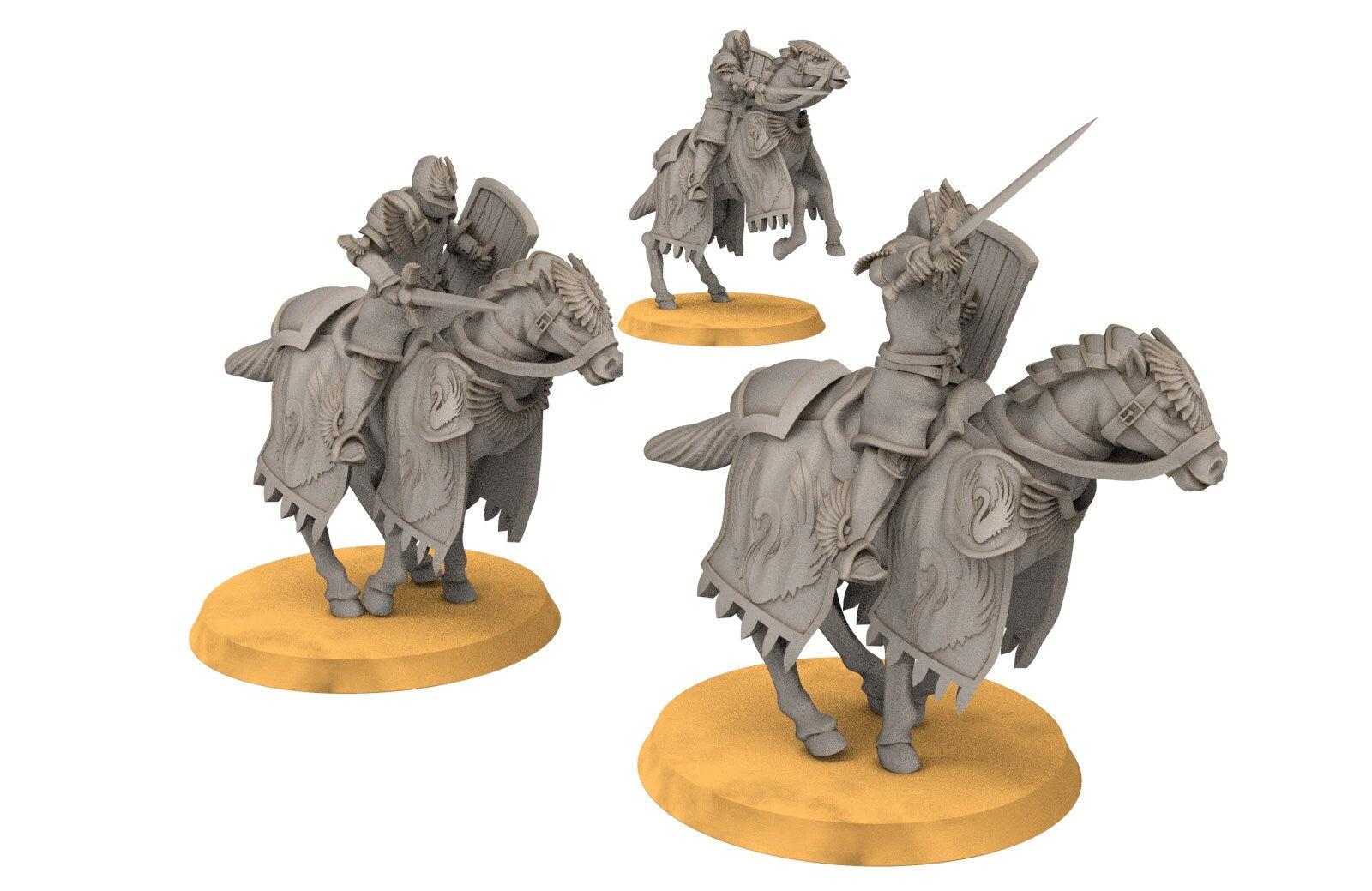 Gandor - Swan Knight, minis for wargame D&D, SDA...