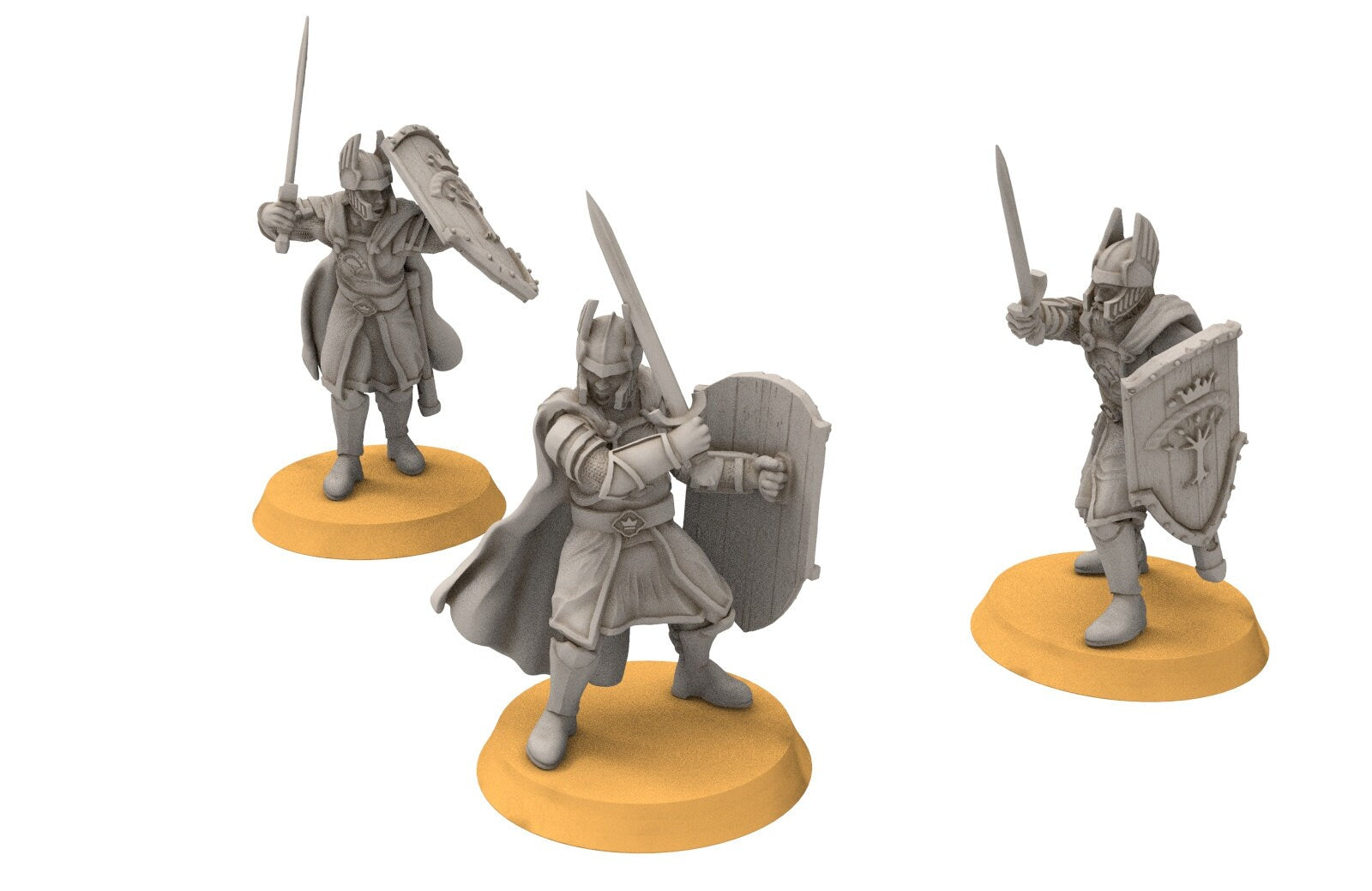 Gandor - Old Swordmen, minis for wargame D&D, SDA...