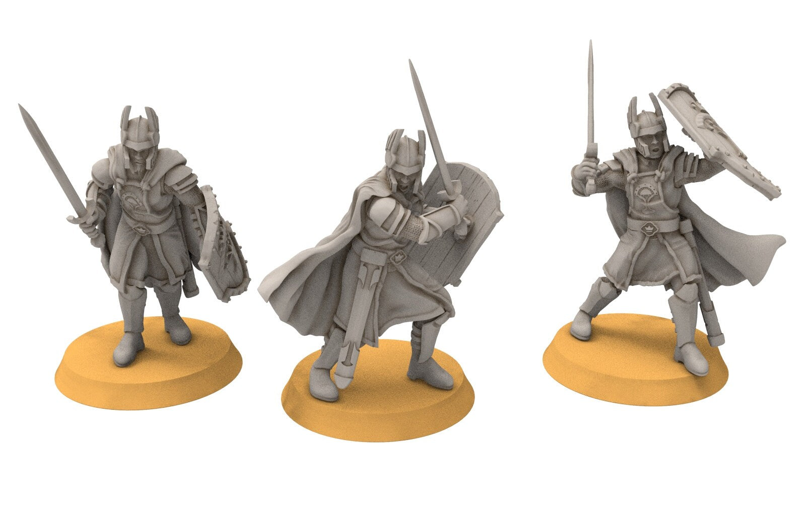 Gandor - Old Swordmen, minis for wargame D&D, SDA...