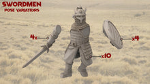 Load image into Gallery viewer, Kandahar - Varangian heavy Swordmen, fell dark lords humans, Kandahar, Khwarezm, oriental, Rhur, miniatures for wargame D&amp;D, Lotr
