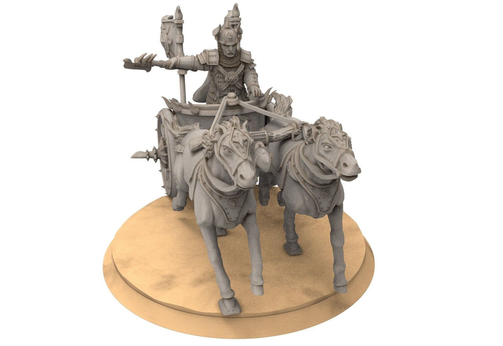 Kandahar - Varangian War Chariot, fell dark lords humans, Kandahar, Khwarezm, oriental, Rhur, miniatures for wargame D&D, Lotr...