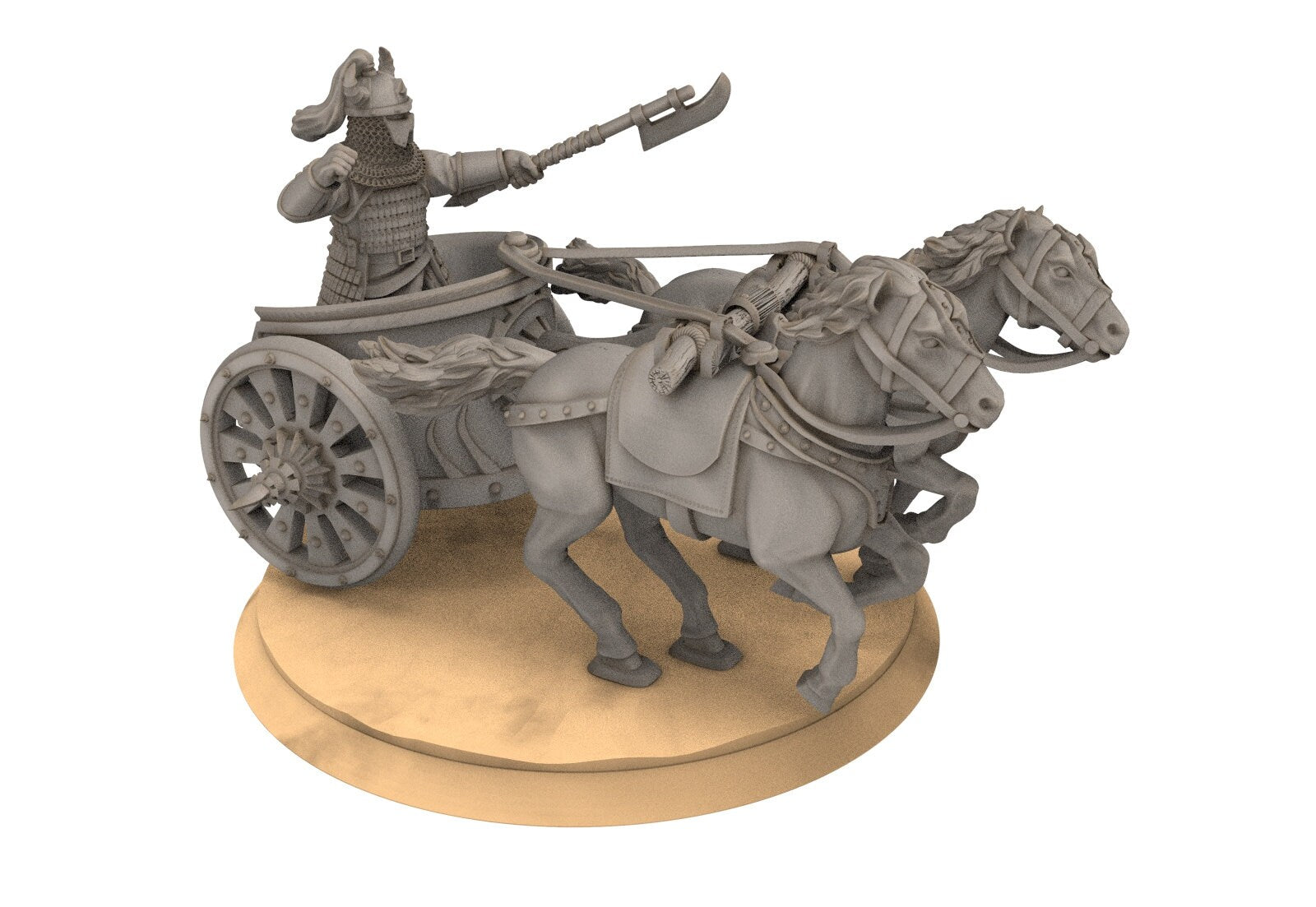 Kandahar - Varangian War Chariot, fell dark lords humans, Kandahar, Khwarezm, oriental, Rhur, miniatures for wargame D&D, Lotr...