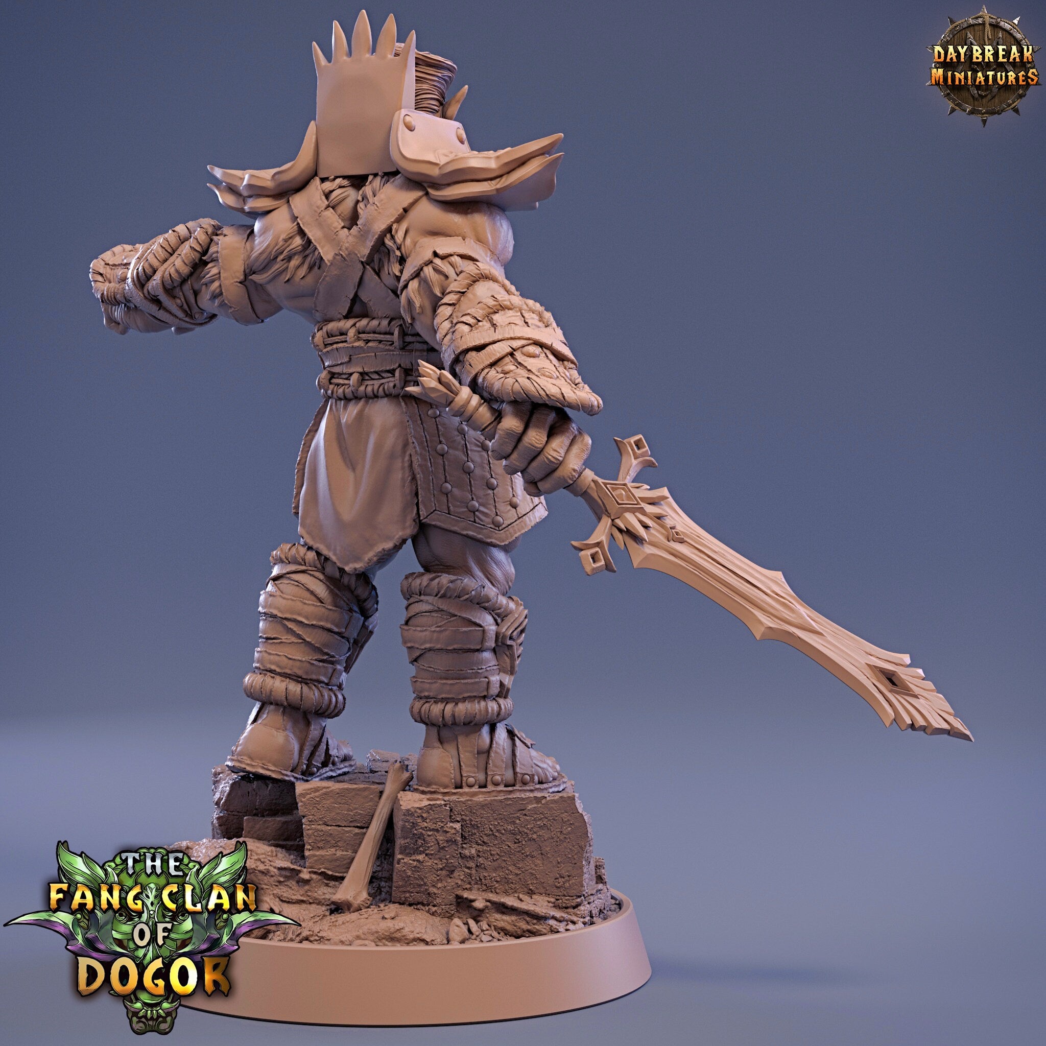 Green Skin - King Fangtabolous, The Fang Clan of Dogor, daybreak miniatures