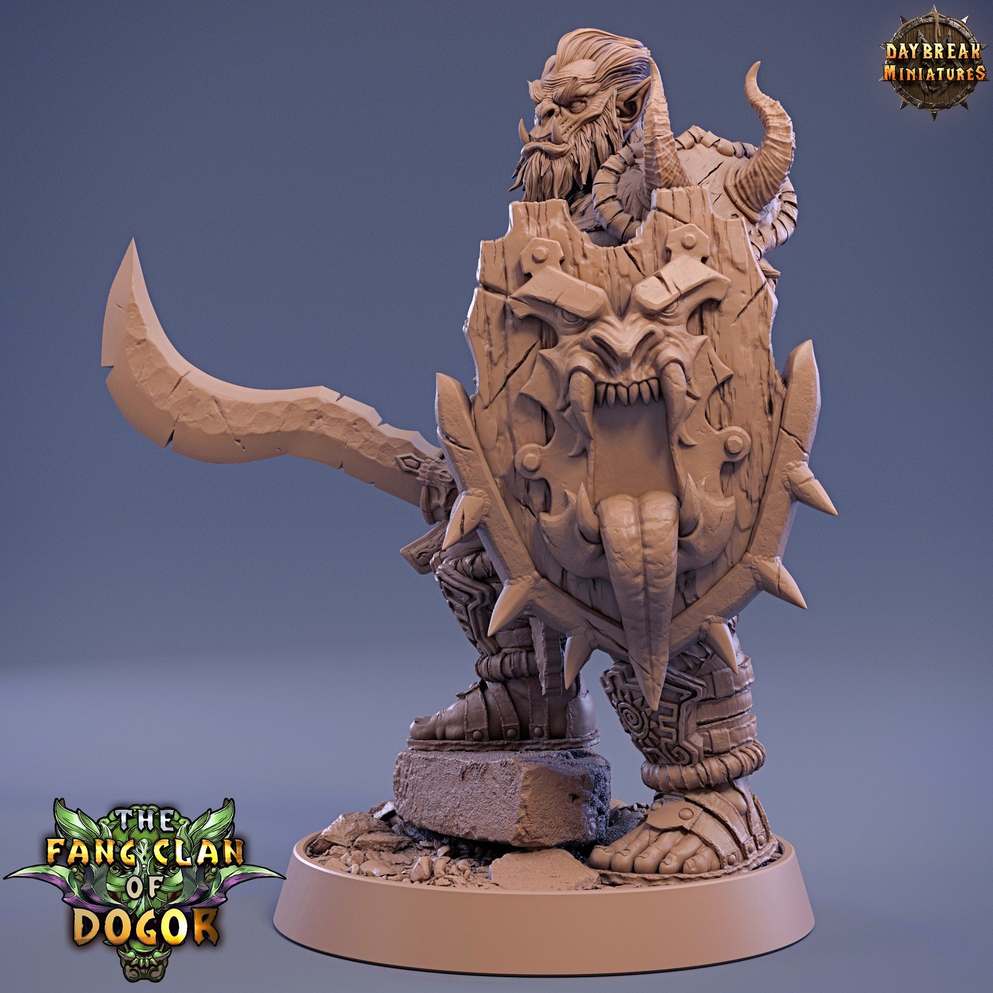 Green Skin -Manbrand Gorr, The Fang Clan of Dogor, daybreak miniatures