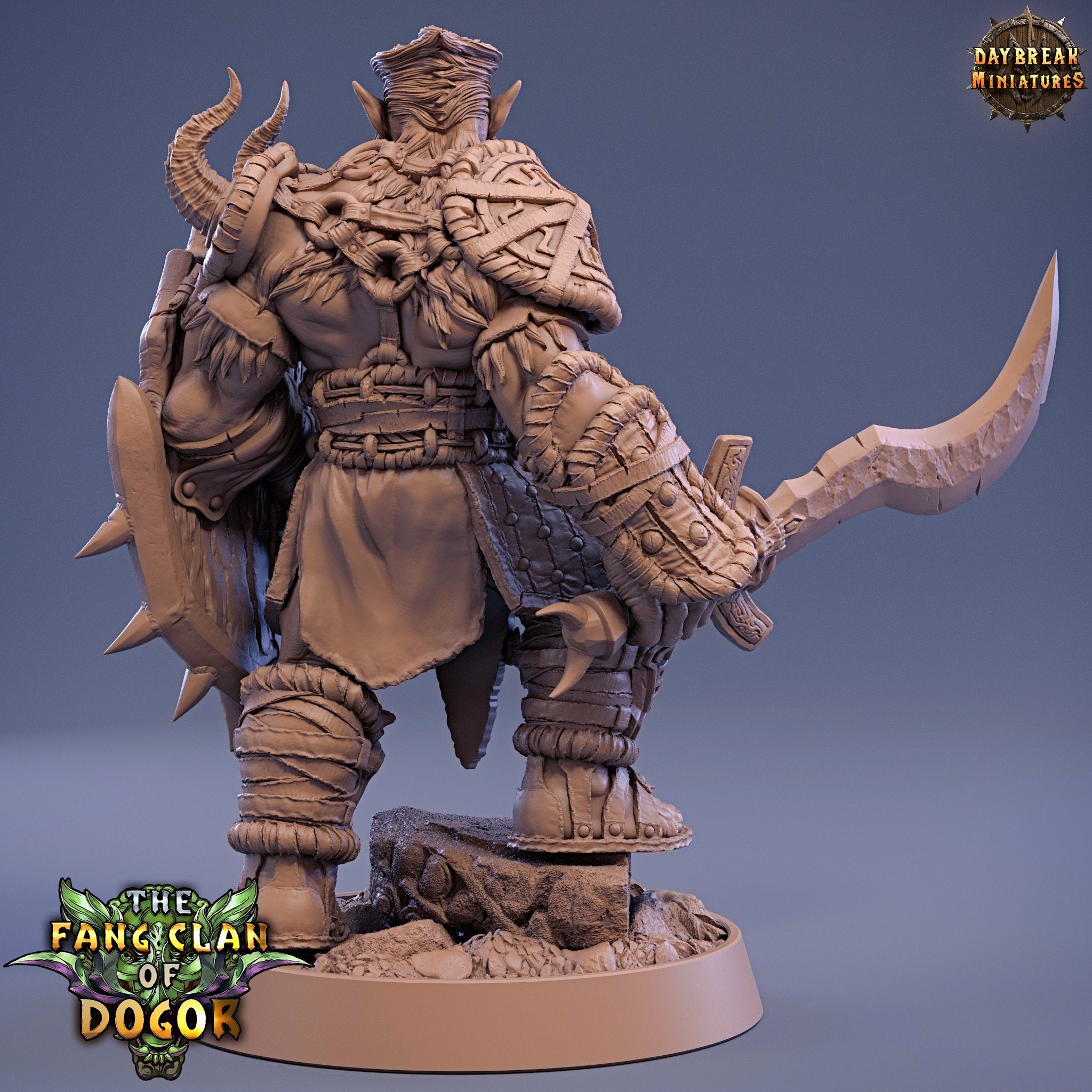 Green Skin -Manbrand Gorr, The Fang Clan of Dogor, daybreak miniatures