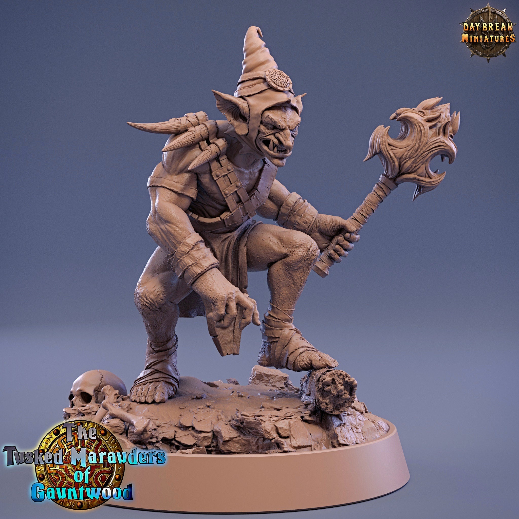 Green Skin - Frontar Gauss, The Tusked Marauders of Gauntwood, daybreak miniatures