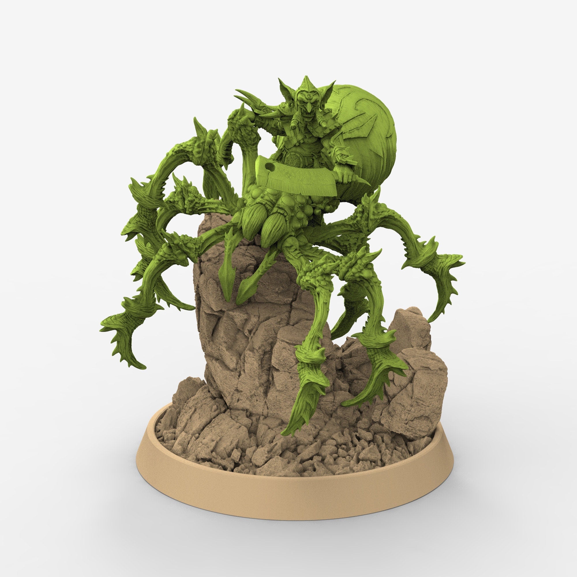 Green Skin - Havor Split on Black Webber, The Tusked Marauders of Gauntwood, daybreak miniatures