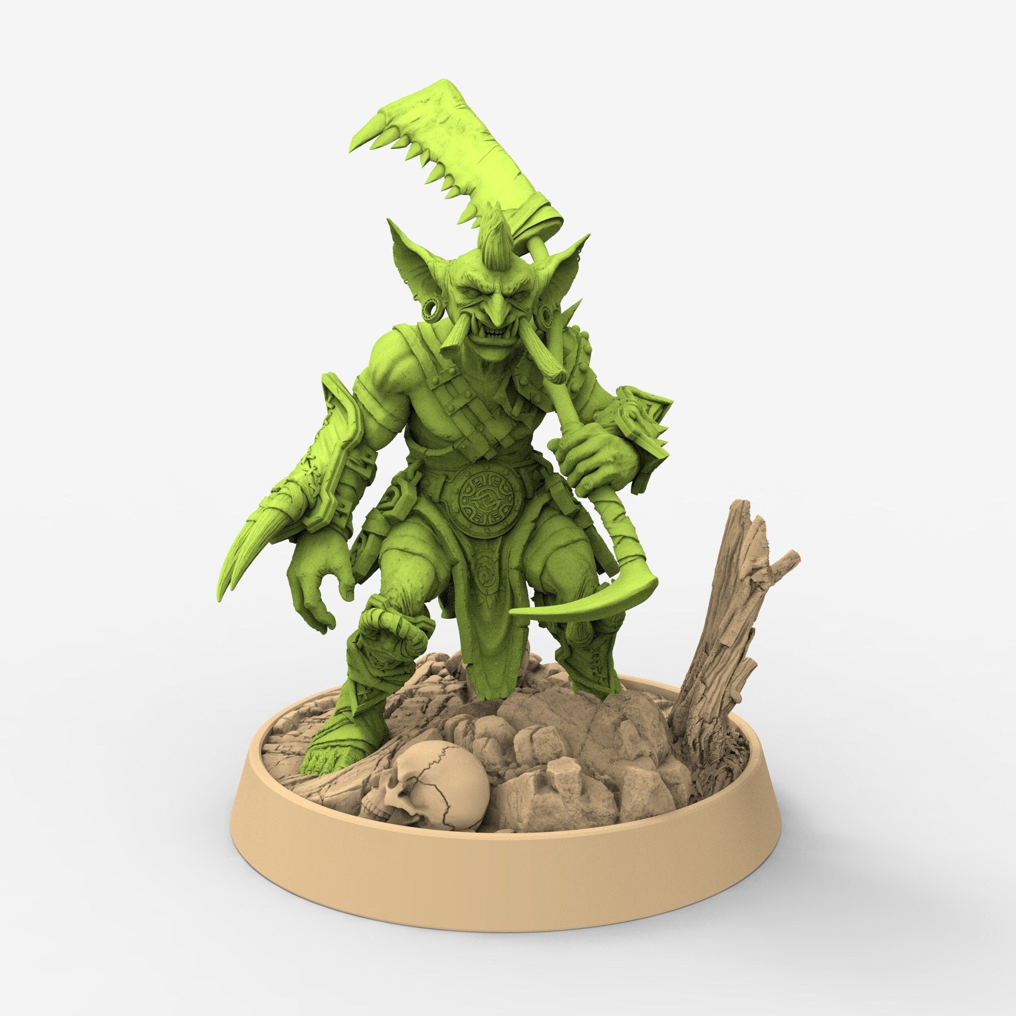 Green Skin - Ugnar Geesho, The Tusked Marauders of Gauntwood, daybreak miniatures