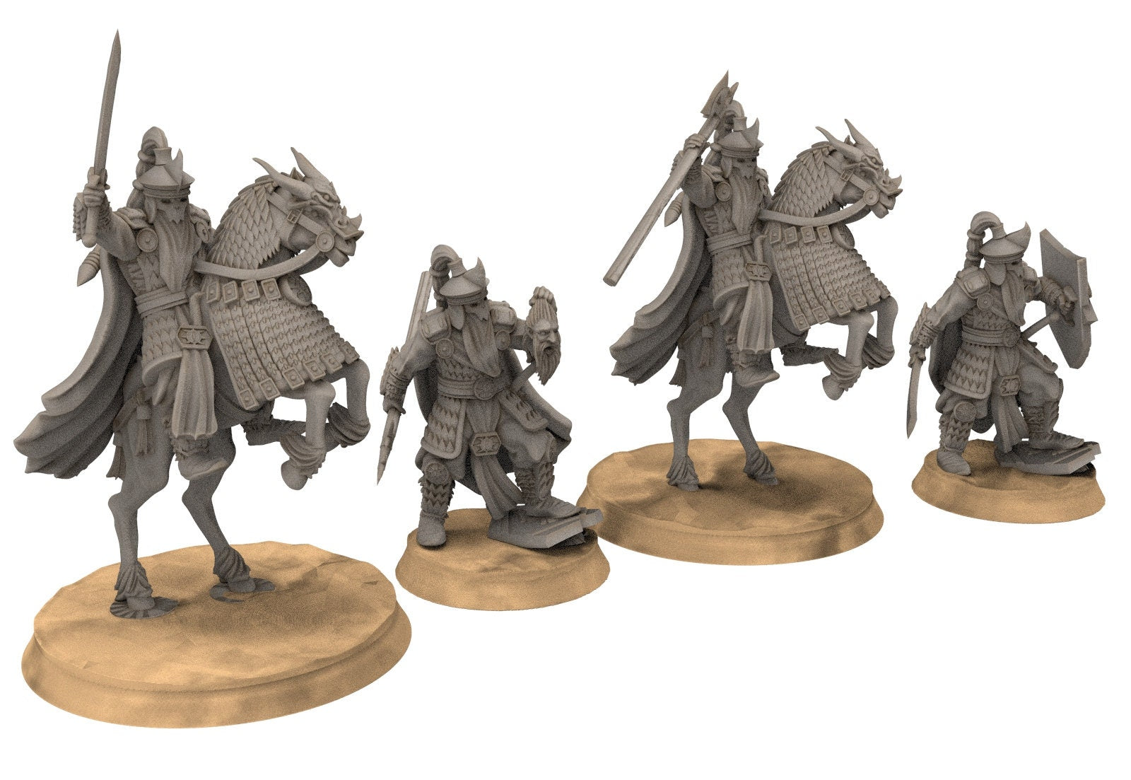 Easterling - Eastern Rising Sun Guard Captain, dark lords humans, Kandahar, Khwarezm, oriental, Rhur, miniatures wargame D&D, Lotr...